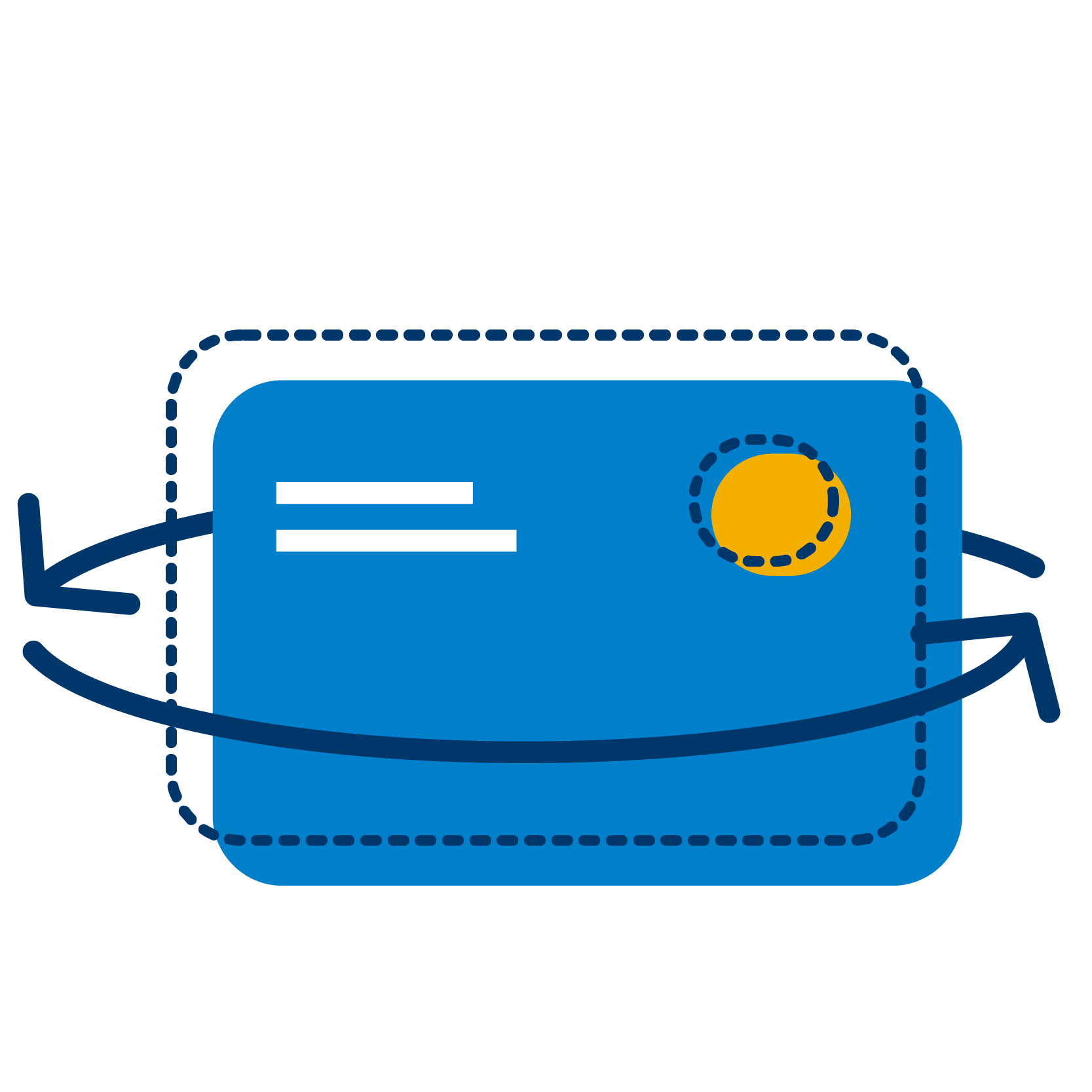 Cash back: money goes from one hand to another